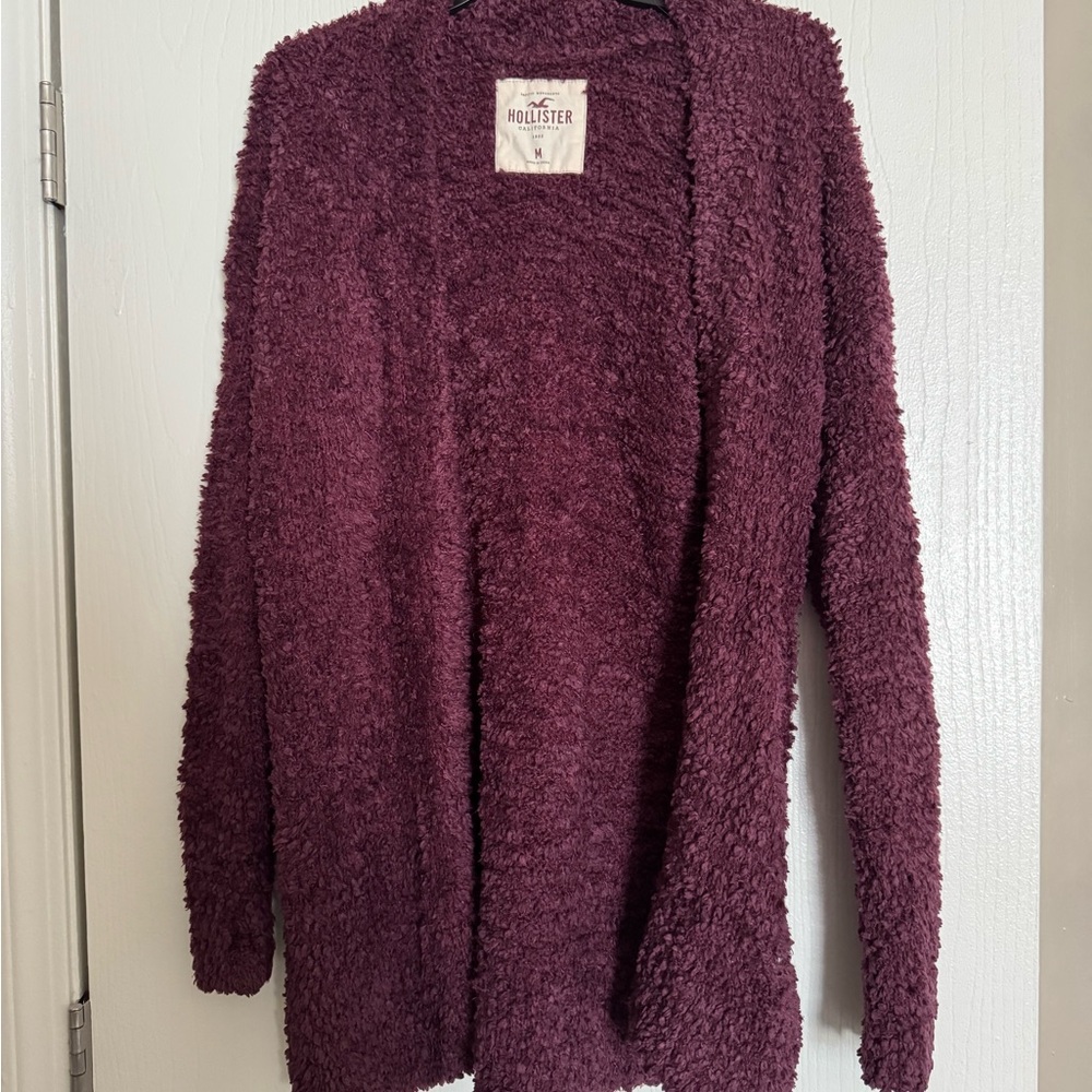 Hollister Women's Plush Open Cardigan - Plum